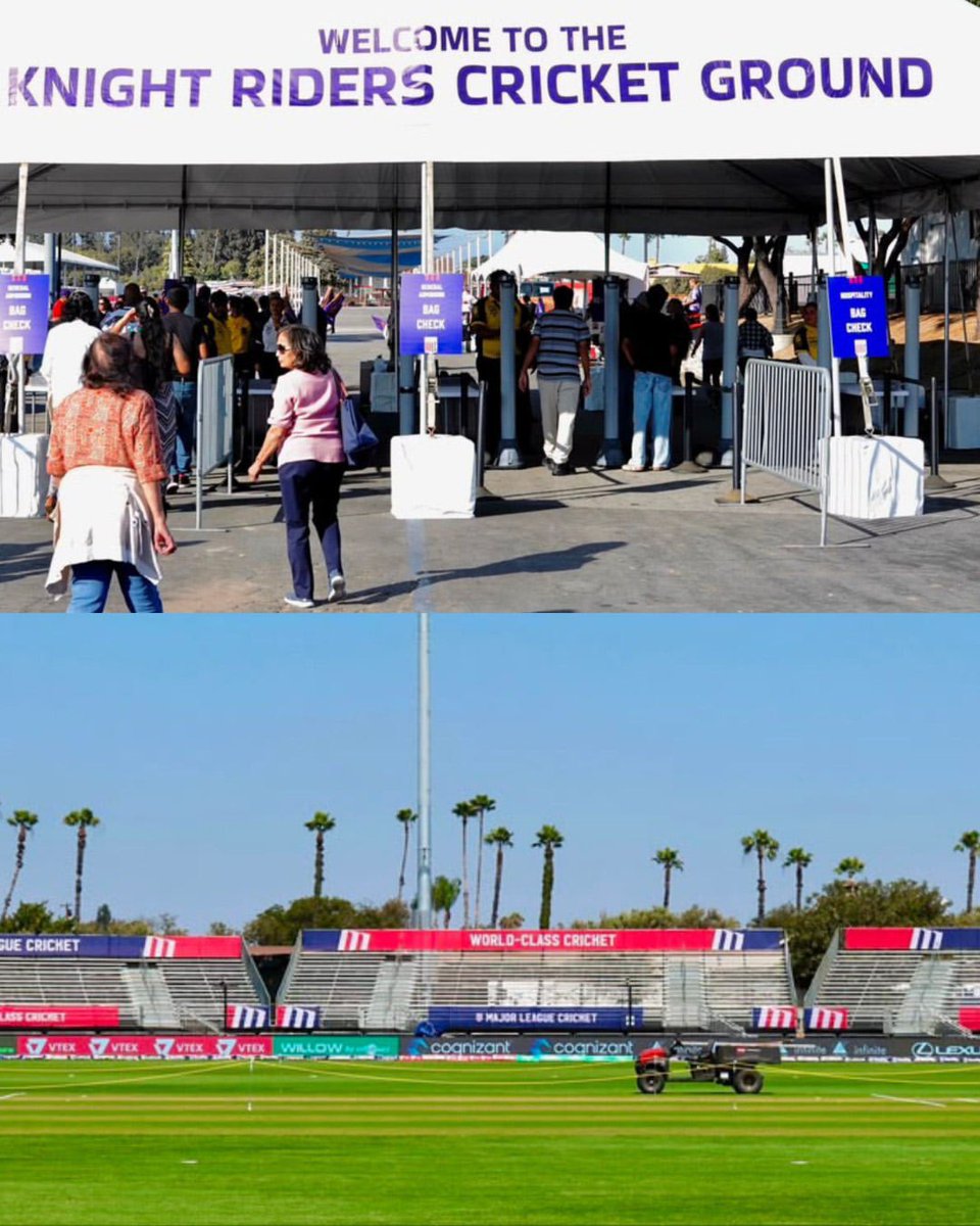 IIFA's tweet photo. #ShahRukhKhan's long-cherished dream has finally become a reality. 🏏✨
The superstar has officially inaugurated the LA Knight Riders Cricket Ground in Pomona, California. The newly unveiled cricket ground will serve as the home of the Los Angeles Knight Riders and is set to host cricket during the LA 2028 Olympics, marking a major milestone for the sport in the United States.

#IIFA #Bollywood #KnightRiders  #LosAngeles