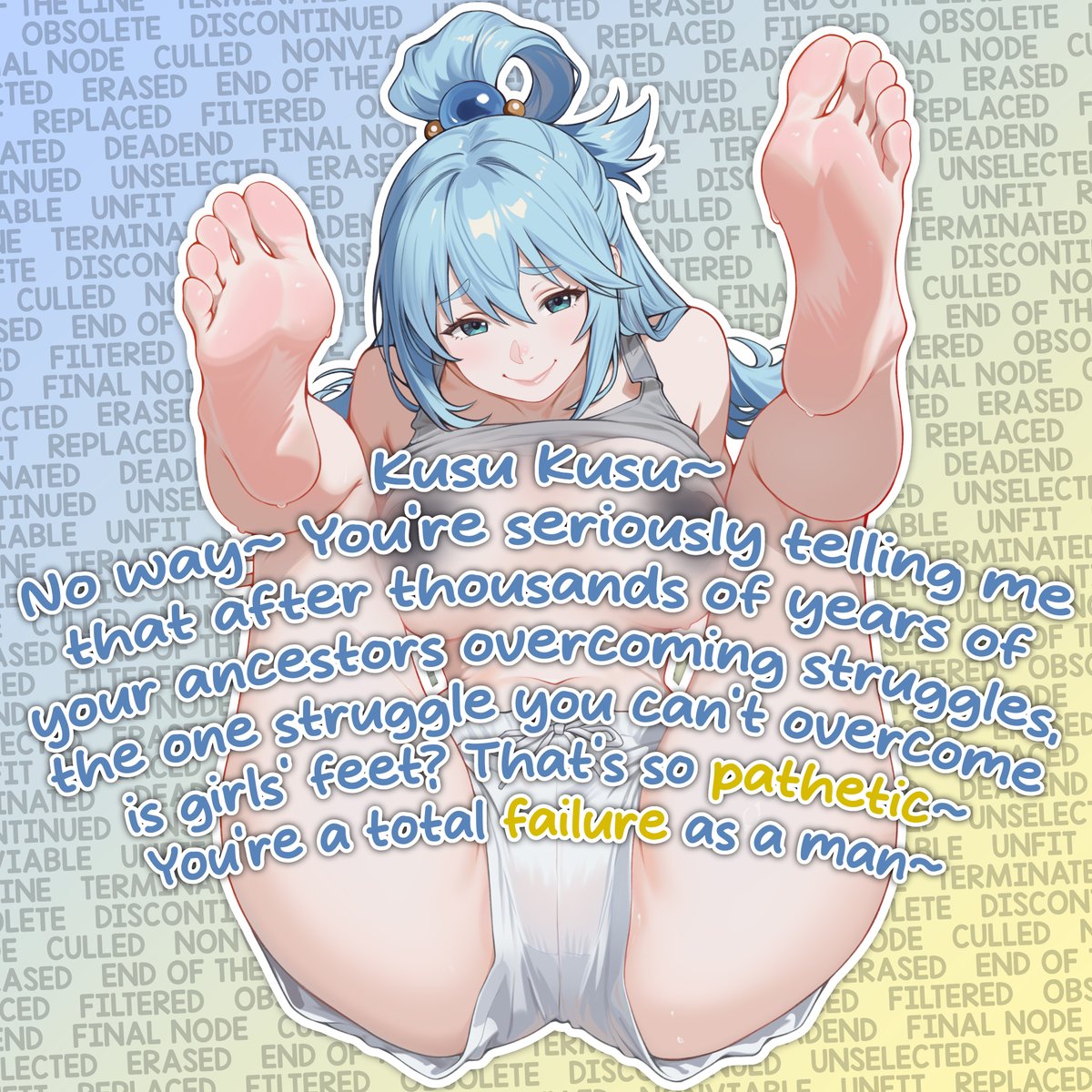FootFatalism's tweet photo. Your ancestors crossed oceans. You can't even get past a woman's toes. https://t.co/Co5NCwQ87z