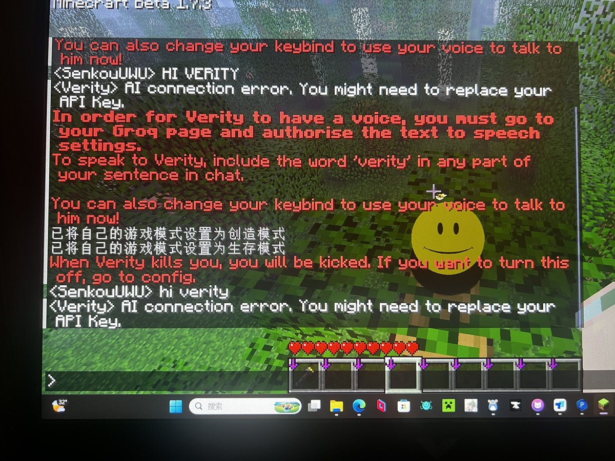 senkou1729's tweet photo. :(
I won't happy anymore,groq api din't work
#verity #veritymod https://t.co/3ot1QQ9mJh