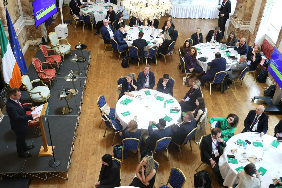 dfatirl's tweet photo. Earlier today, Minister @nealerichmond delivered the opening address at the Civilian Common Security and Defence Policy (CSDP) Summer Forum in Dublin.
 
The forum is co-hosted by DFAT with the European Centre of Excellence for Civilian Crisis Management.

https://t.co/p9J8hCEW37 https://t.co/gdAdYVG6kE