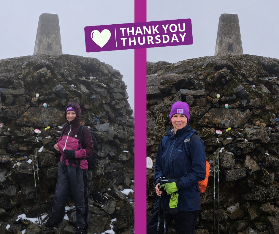 OfficialPCA's tweet photo. 💜 #ThankYouThursday 💜

A huge thank you to sisters Hilary and Katherine Julian, who climbed Ben Nevis in memory of loved ones.

They raised an incredible £1,817 for those affected by pancreatic cancer. Thank you!

Join our Ben Nevis Trek on 29 August: https://t.co/FBB2Fn62gM https://t.co/DMZQxZC7Y5