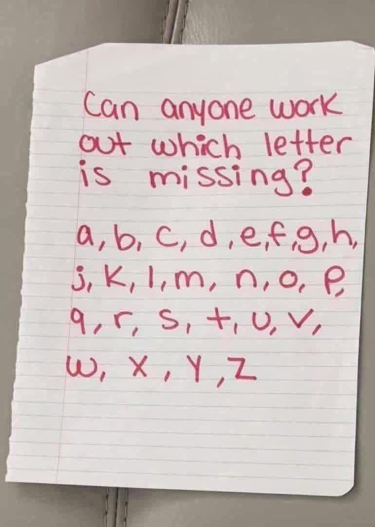 KortneeWolfee's tweet photo. Can anyone work out which letter is missing ? Blessing 47 Families🥳. https://t.co/3hI2Z7aZHR