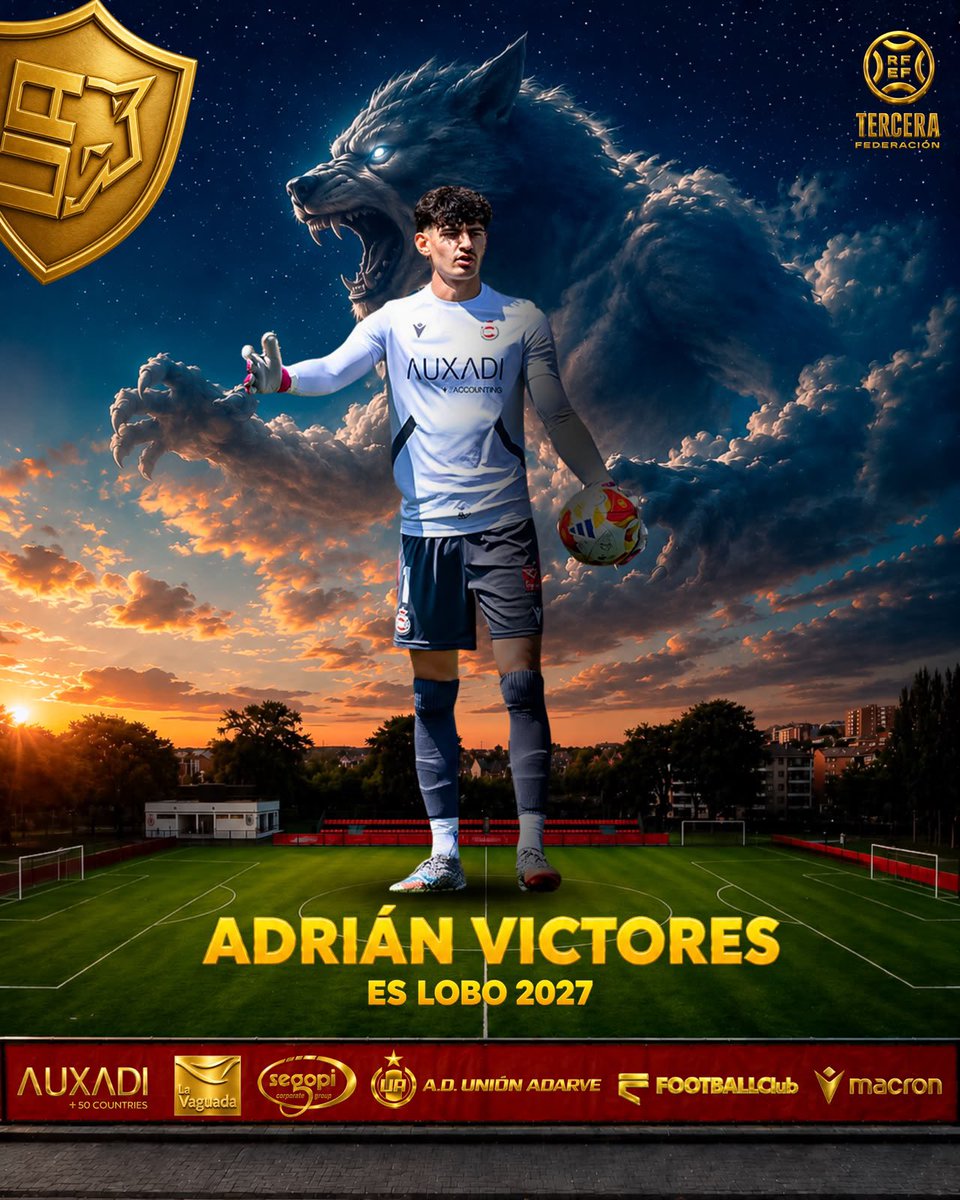 UnionAdarve's tweet photo. 🥅 ¡Adrián Victores se queda!

🧤 El portero, que recaló el verano pasado en el barrio, renueva un año más con el equipo

🐺 ¡Felices de que sigas! https://t.co/piBAIww6HR