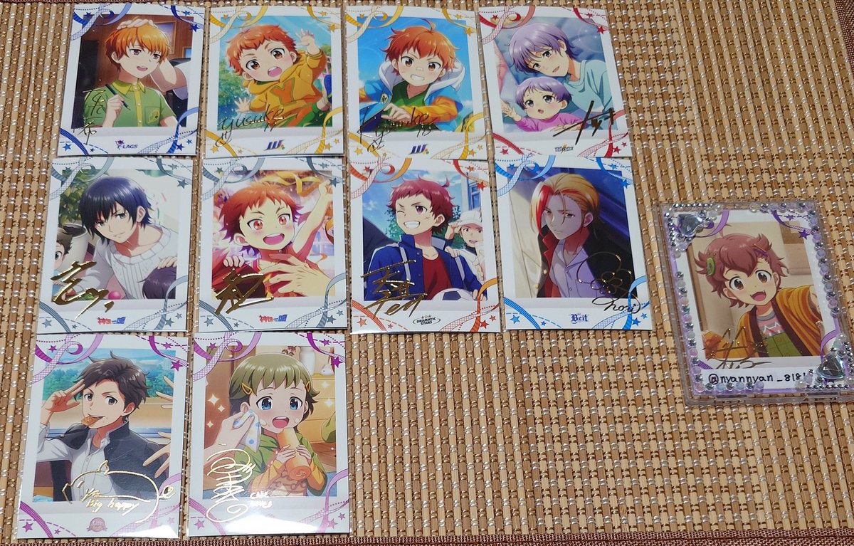 nyannyan_8181's tweet photo. 【交換】SideM ぱしゃこれ 第10弾 リメショ 箔押し 

譲：一希/悠介/享介/夏来/玄武/朱雀/輝/みのり/幸広/巻緒

求：翼1　←決まり次第 キリオ

郵送希望

お心当たりのある方はお気軽にお声がけください https://t.co/PClT0teLFE