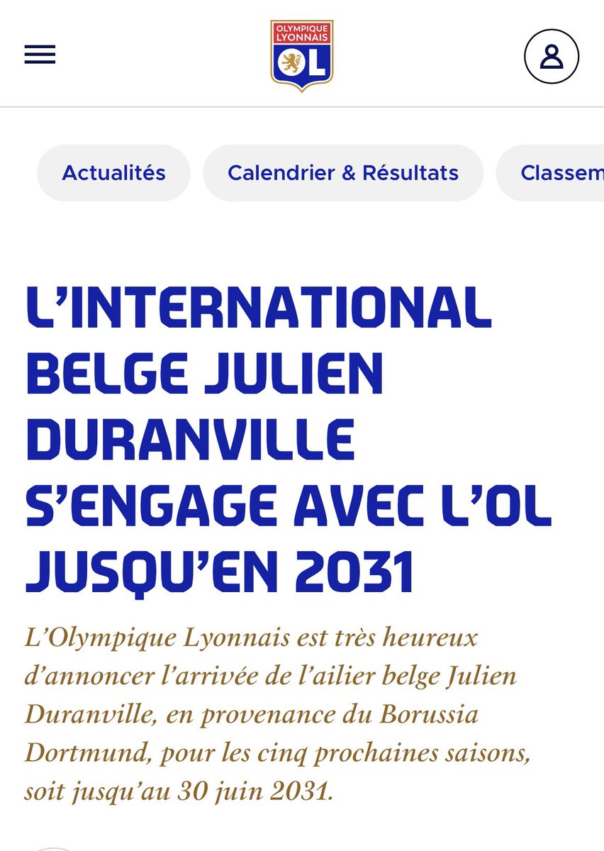 hugoguillemet's tweet photo. Julien Duranville à l’OL pour 5M€ hors bonus éventuel, c’est fait ✅⬇️ https://t.co/5utftLenr7