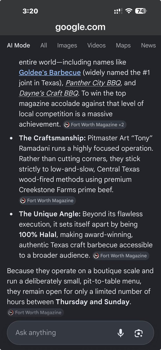 MutahNapoleon's tweet photo. Alhamdulillah @SmokeyBeardsQ have been voted fortworth magazine best Barbecue. https://t.co/KAk6xb73il