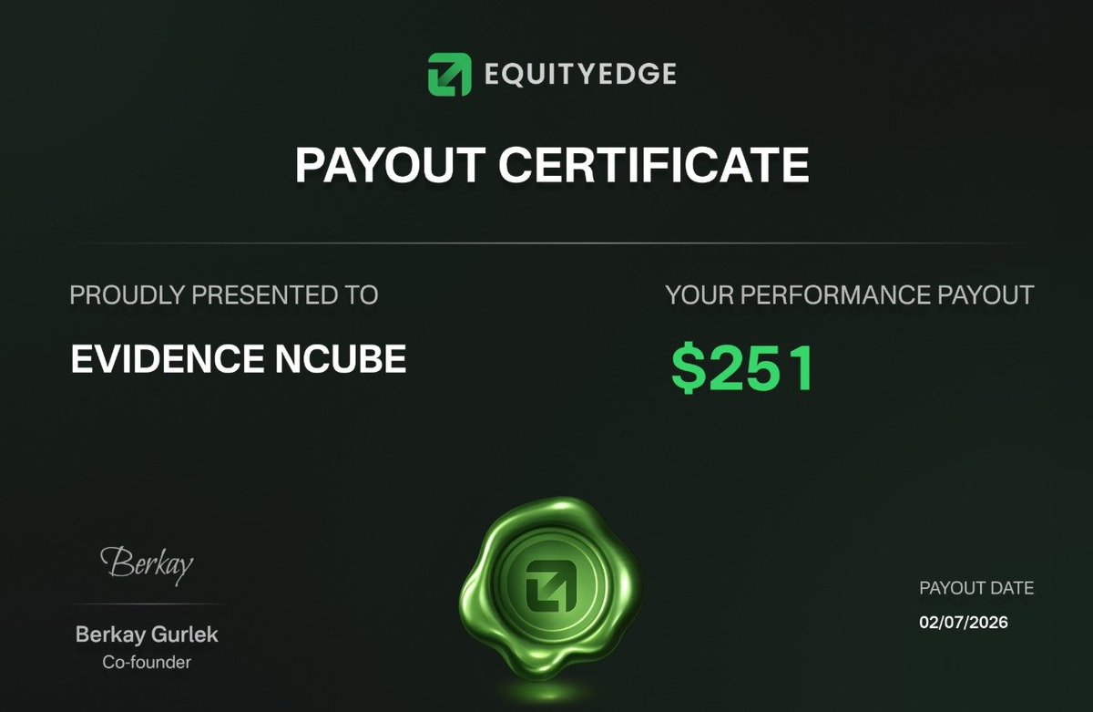ZeusNcube's tweet photo. Received my first ever payout on @EquityEdgeUK . Solid firm just follow the rules and you'll get paid ...first of many ...Thank you Equity edge https://t.co/r4e6yv4Hcr