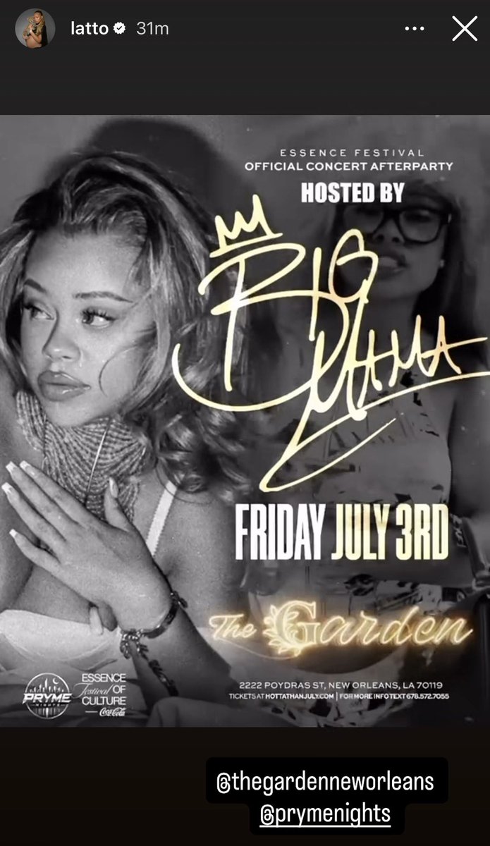 UnknownKaller_'s tweet photo. They are not hosting a party at Empire.. Latto is booked at The Garden. 

The source being a someone from that team 😂 https://t.co/5cwXhXFiVy