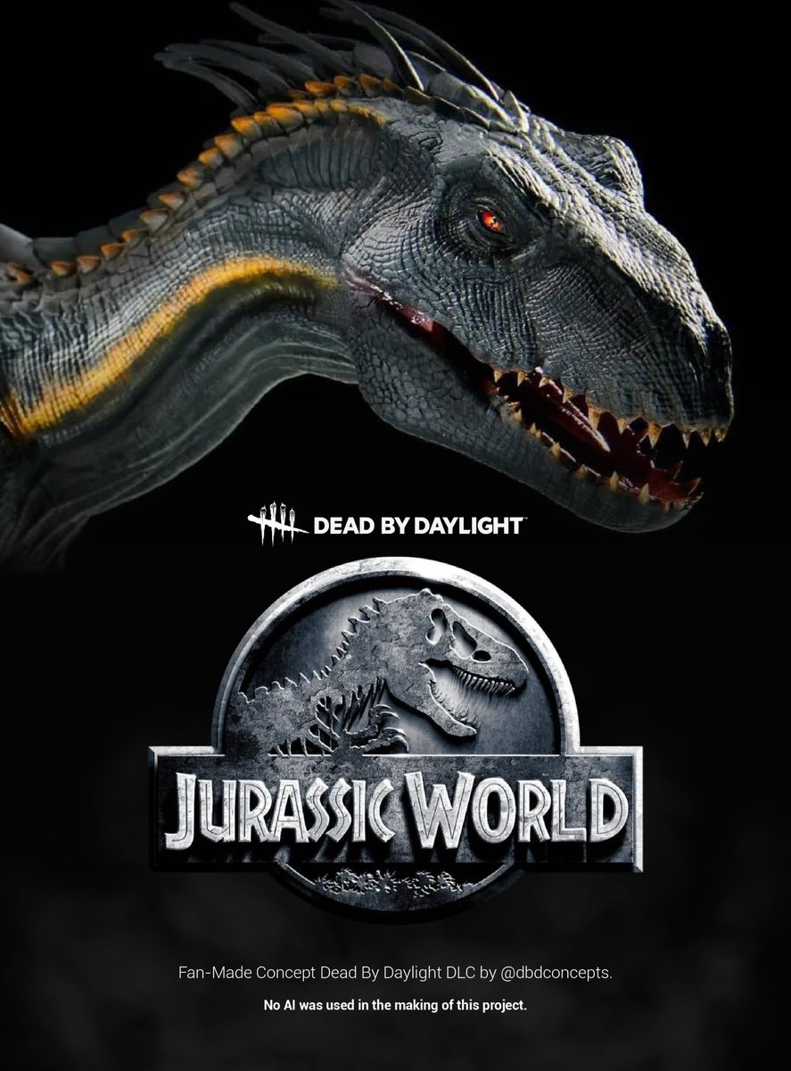 dbd_concept's tweet photo. DEAD BY DAYLIGHT: JURASSIC WORLD CHAPTER
(FAN-MADE CONCEPT)
🧵the thread! @DeadbyDaylight https://t.co/B2UvBIeNvZ