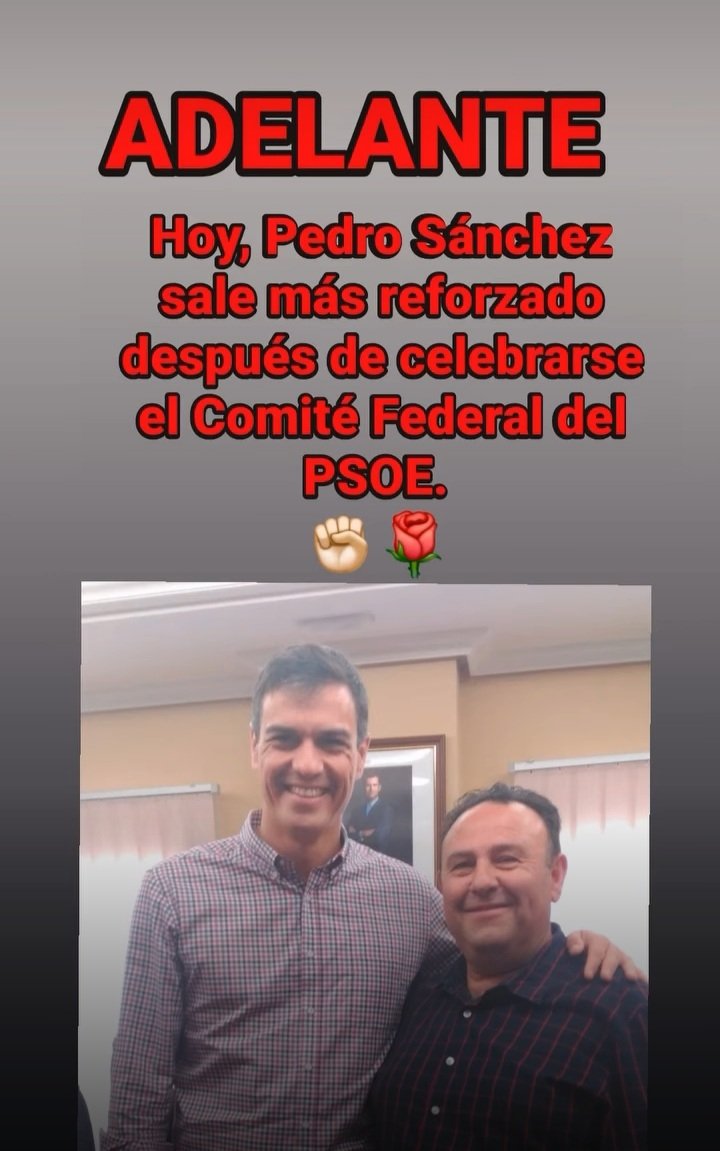 PlazaPorta48891's tweet photo. Yo con Pedro Sánchez!! ♥️🌹♥️🌹💪💪💪💪Jamás tendrá España mejor presidente y más preparado que Pedro Sánchez, yo votaré a Pedro Sanchez,🌹🌹🌹🌹🌹🌹🌹🌹🌹🌹🇪🇸🇪🇸🇪🇸🇪🇸🇪🇸🇪🇸🇪🇸🇪🇸🇪🇸 https://t.co/MjxFOdSKfd