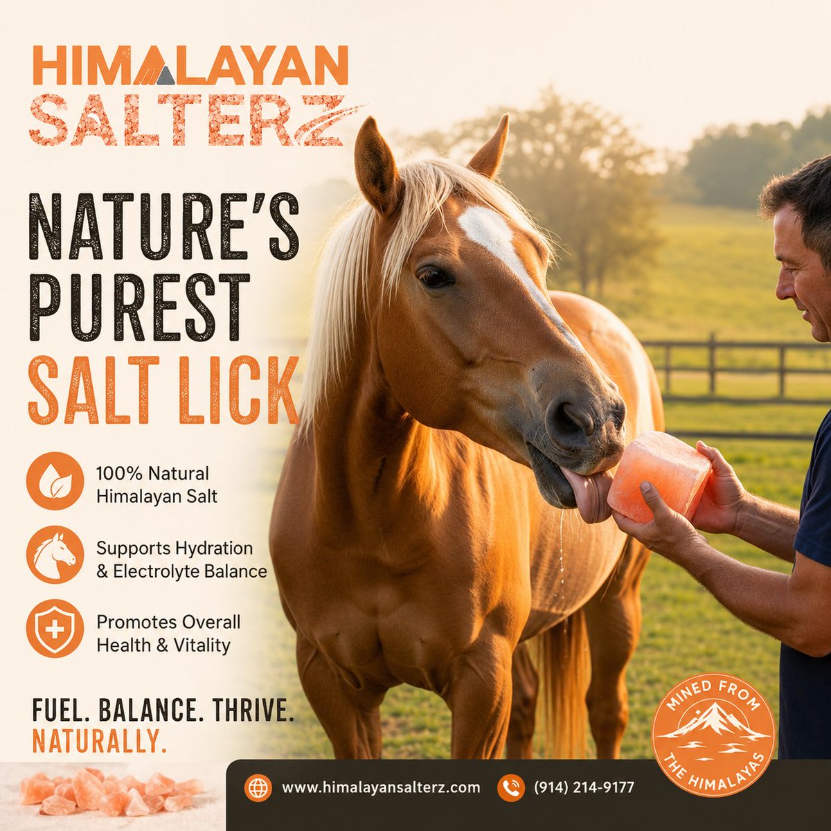 SaltRoomBuilder's tweet photo. Pure Himalayan Salt. Stronger, Healthier Horses.

Contact us:
https://t.co/eDZVghY5R3
📞(914) 214-9177
📧sales@himalayansalterz.com

#saltproducts #Horses #HorseLovers #Equestrian #HorseCare #HorseSupplements #NaturalHorseCare #HorseHealth #EquineHealth #HorseOwners #unitedstate https://t.co/BJbsSAy53e