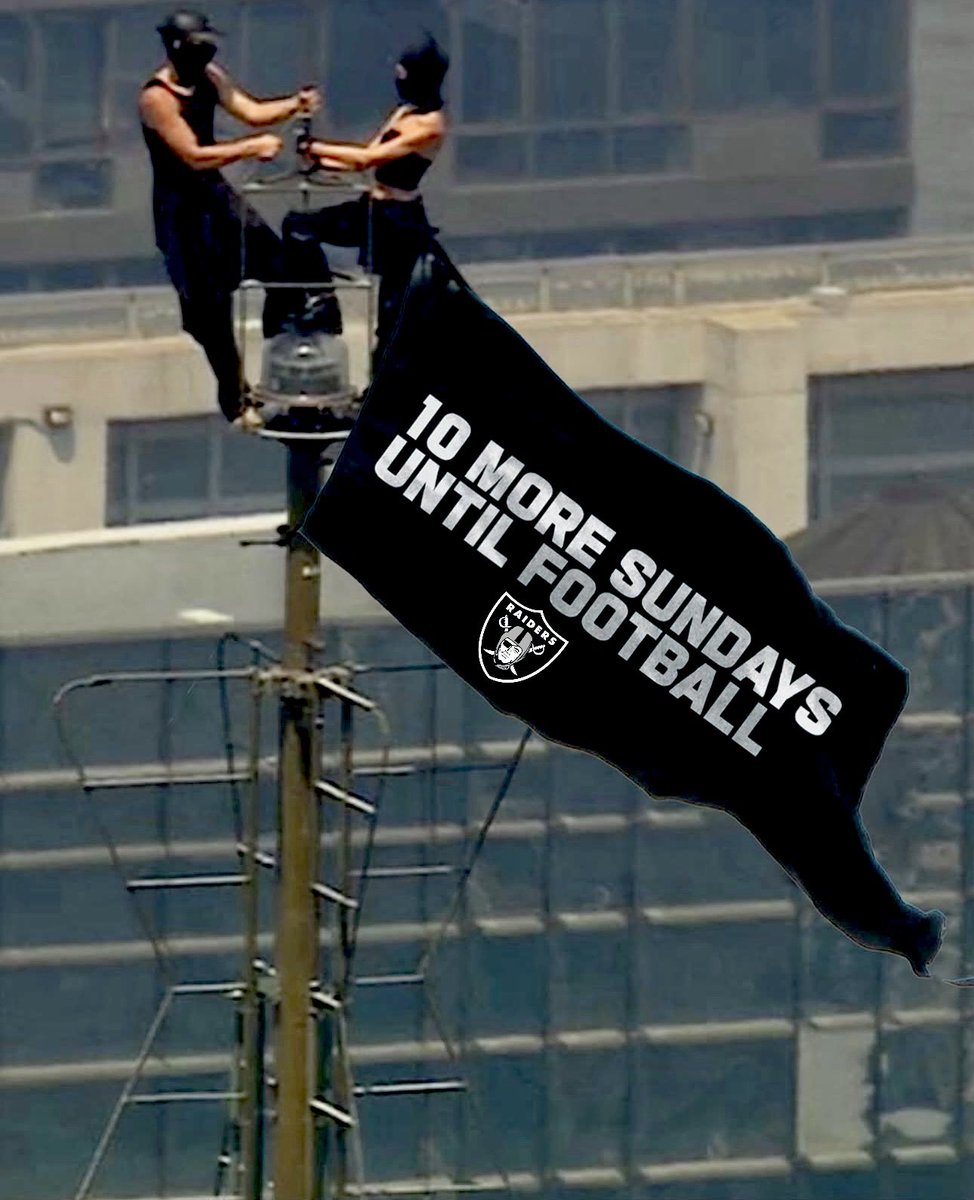gorillarilla's tweet photo. Raider Nation....... counting down the Sundays!!! Raiderssssssssssssssss https://t.co/E1mgoh02Iz