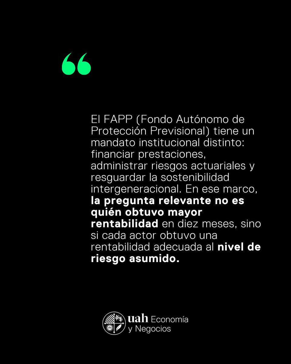 FEN_UAH's tweet photo. 🗞️ Prensa #FENUAH / El académico y director del Departamento de Gestión y Negocios de la FEN UAH, Rafael Romero, es consultado en El Mercurio sobre el primer balance de rentabilidad del Fondo Autónomo de Protección Previsional (FAPP). https://t.co/dvptCn93JP