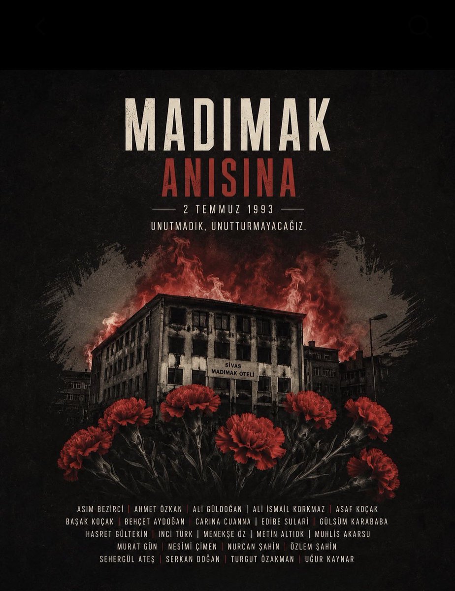 K_MKA1881's tweet photo. İnsan,insanı yakar mı ?
İnsan,insan yanarken bakar mı ?
İnsan,insan yanarken alkışlar mı ?
İnsan,insan yakanı aklar,mı ?
İnsan yanarken yanmayan insan varmı ?
Varsa yanmayan o insan mı !..
#MadımakKatliamı https://t.co/f4pbLFHnZZ