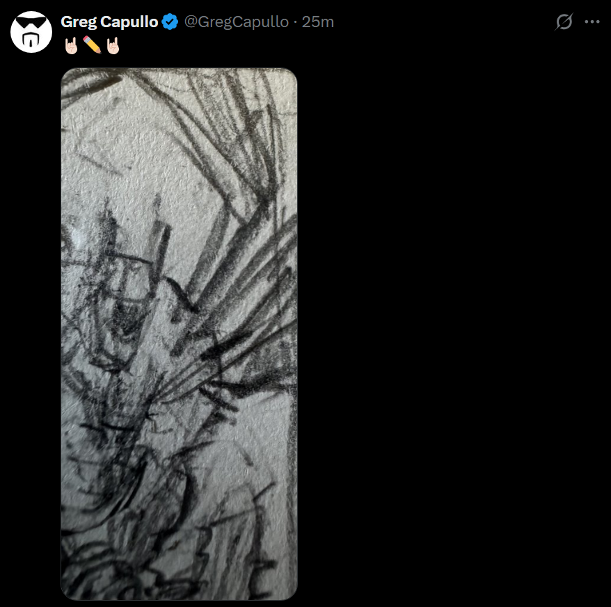 iREUS_SA's tweet photo. Greg Capullo is working on something related to Absolute Batman! https://t.co/3bMfGXQ7IJ