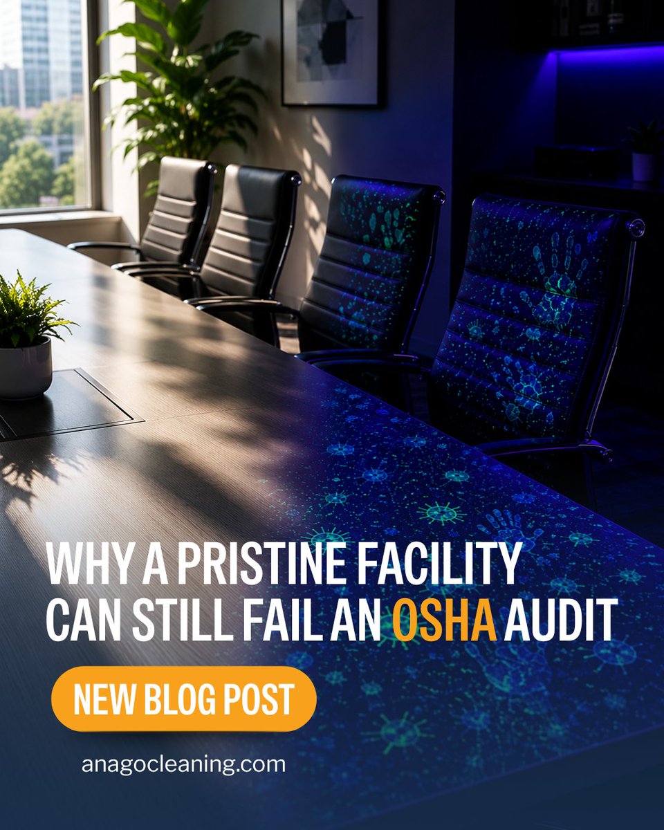 AnagoCleaning's tweet photo. A clean facility doesn’t always mean compliance. During OSHA inspections, cleanliness is just one piece. 

Check out our Mid-Year Compliance Toolkit, to help you  stay audit-ready: https://t.co/acH7TwLxuE https://t.co/jYcBqA3bDw