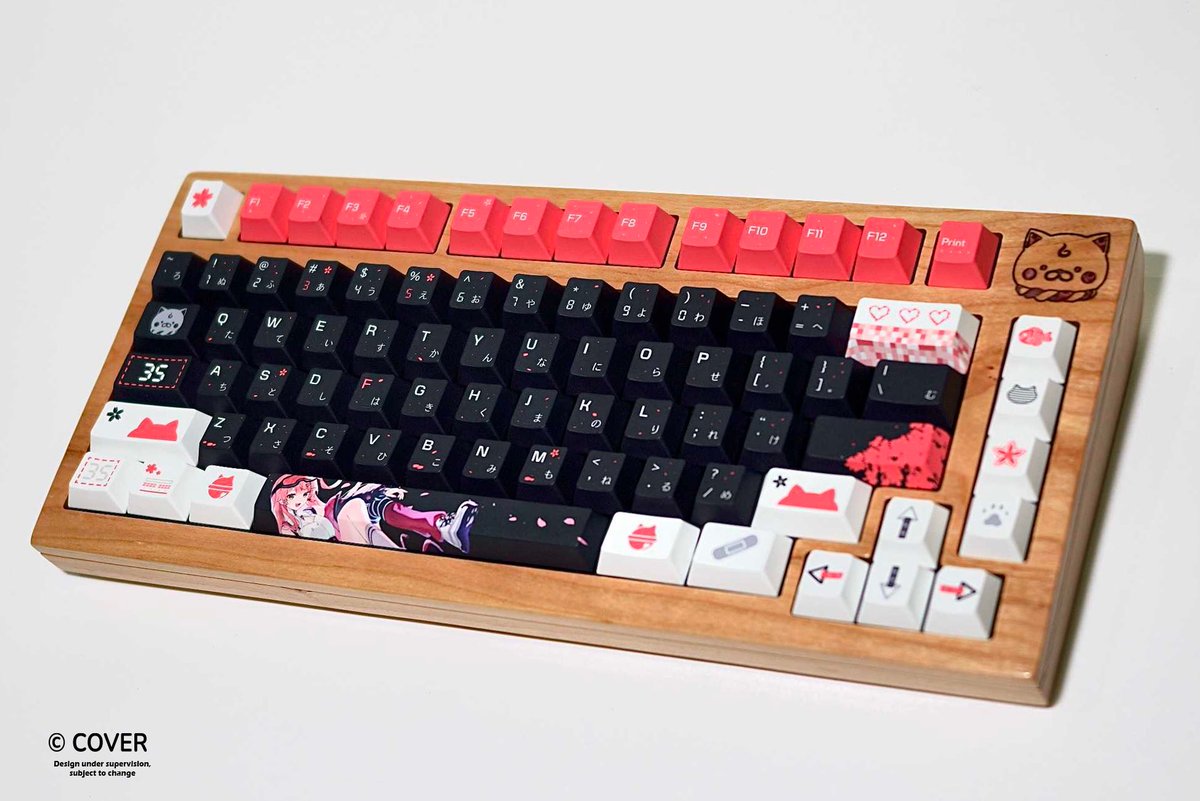 woodkeyboards's tweet photo. Nya-Hello Anime Expo! Time for an elite keyboard GIVEAWAY 🌸

This year for Anime Expo, I have an amazing keyboard giveaway to present to you all! I have teamed up with 
@hytebrand to design this amazingly beautiful keyboard themed after @sakuramiko35 . The keyboard is made from solid cherry wood, features front and back resin engravings and the official Sakura Miko keycaps from HYTE. The keyboard will be on display at Anime Expo for you to see in person at the iBUYPOWER & HYTE booth West Hall 2342

The giveaway will be open until the end of Anime Expo, Sunday, July 5th. Winner will be chosen at random.

HOW TO ENTER:

1. Like this post

2. Follow me @woodkeyboards 
 
3. Repost this post

It was great working with the team at HYTE and with Sakura Miko's team to make this project a reality. Good luck to you all, and see you at AX

#miko_art #ax2026 #animeexpo2026