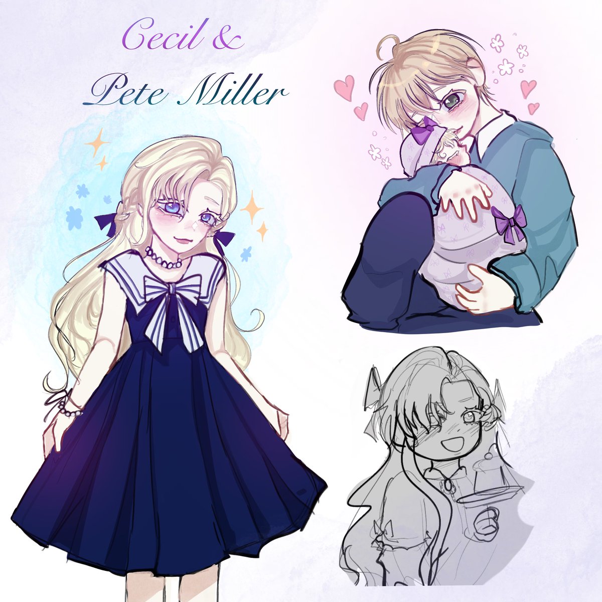 suimashiu's tweet photo. Cecil and Pete Miller Sketches 

They look so alike hehe

#KissMeIfYouCan https://t.co/O3tccfyAnQ