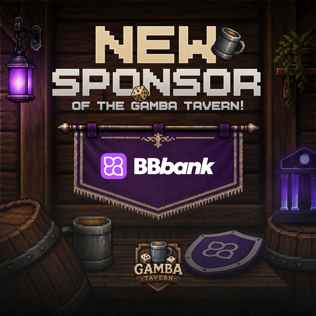 GambaTavern's tweet photo. 🎉 @BetBoltBank x @GambaTavern 

We've officially partnered with BetBoltBank!

To celebrate, we're kicking things off with a $250 GIVEAWAY. 🎁

✅ Follow @BetBoltBank &amp; @GambaTavern 
✅ Like, retweet &amp; tag 1 friend

$1,000 event is coming soon 🏆

Discord server link in bio 👀 https://t.co/gQbvJypNqO