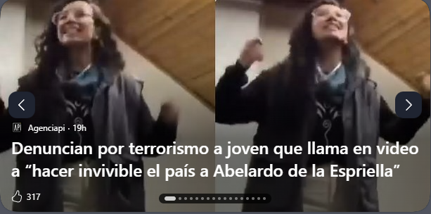 cabas844's tweet photo. Esta terrorista utilizará la estrategia q siempre usan los comunistas y argumentará persecución política de la derecha fascista. Expresará como petro q al quitarle "in" al término invivible, quedaría lo q deseaba expresar:  "hacer vivible éste pais". Que la malinterpretaron. https://t.co/bnI1WSmGvc