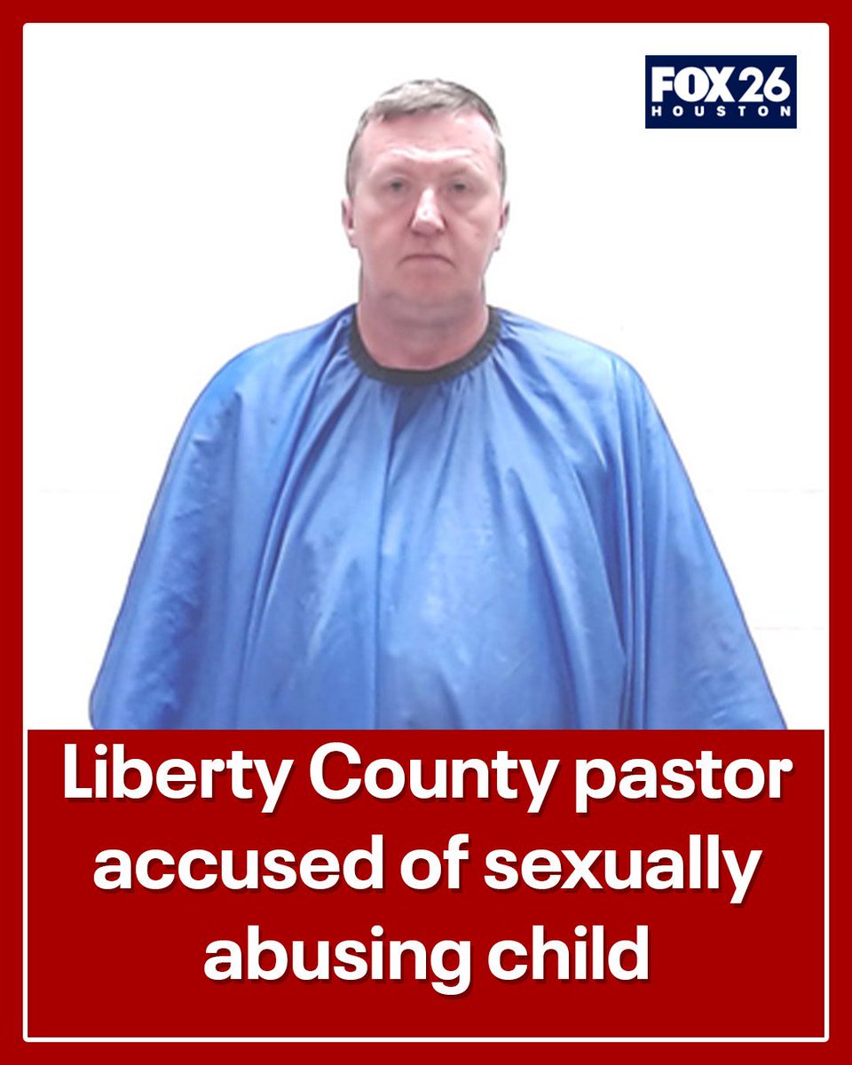 FOX26Houston's tweet photo. A Liberty County pastor has been arrested on multiple charges, including allegations of sexually abusing a child.

According to court records, George Finney, 52, is charged with sexual abuse of a child - continuous, indecency with a child by exposure, and assault of a family or household member by impeding breath or circulation.

The charges all stem from 2024, but records show he was charged last month and arrested on Monday. His bond was set at $50,000 per charge.
