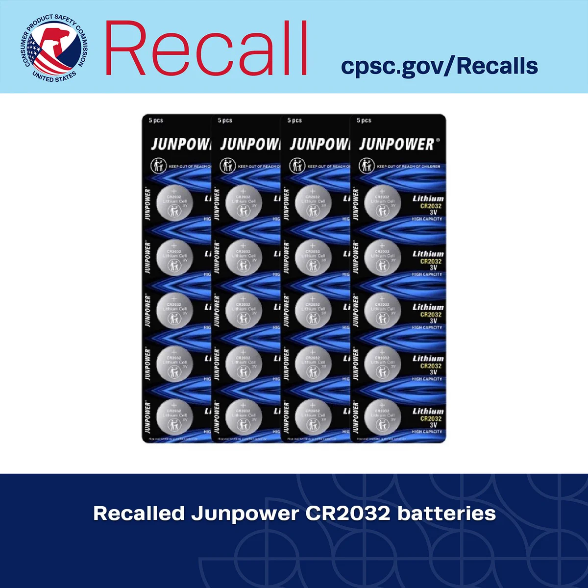 Recalled batteries.