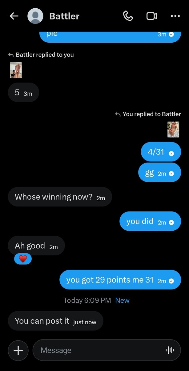 Hey235_6's tweet photo. lost my first battle today against @battler743 #wankbattle https://t.co/c4aaCbHWHF