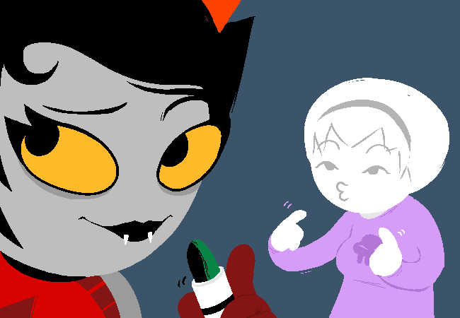 PineApalooza's tweet photo. Do you think Rose gets jealous of Kanaya's naturally black lips or do you think she enjoys pestering her wife for little touch ups throughout the day? https://t.co/T1nTUeN6aV