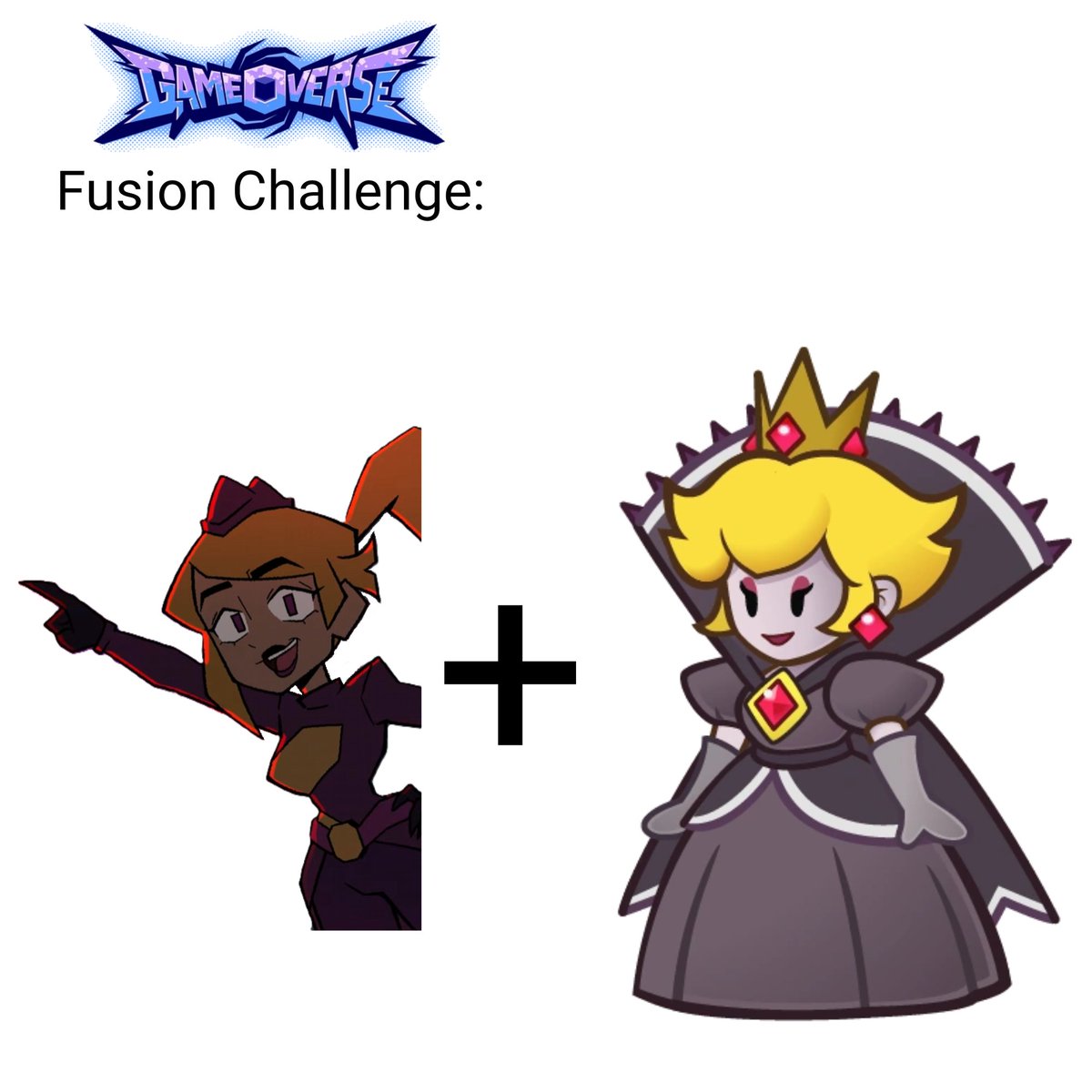 HeavyKing10's tweet photo. #gameoverse #kit #kitbodega #missinformation #papermario #papermariottyd #ttyd #shadowqueen

Artists should draw the fusions based on these images!
Miss Information is the new addition to the roster.
(See More +)

Gameoverse Crossover Fusion Challenge 13 &amp; 14: https://t.co/gfPpNWM4bP
