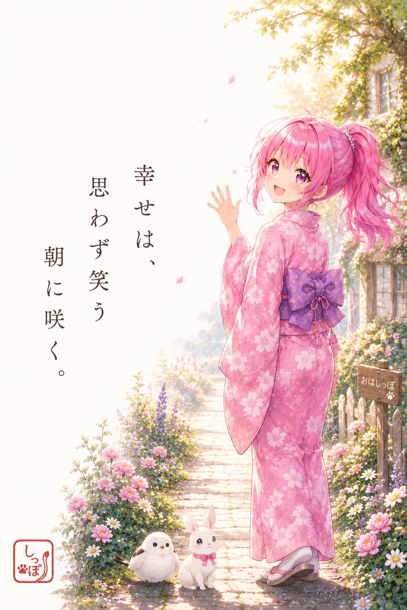 Shippoyuka's tweet photo. 「おはようございます」
「おはしっぽ💓」

幸せは、
大きな出来事じゃなくて、
思わず笑ってしまう
ひと言から始まるのかも。

HAPPYな一日でありますように🍀🐈✨

『笑顔のお裾分け』 https://t.co/RVRTX7UbZY