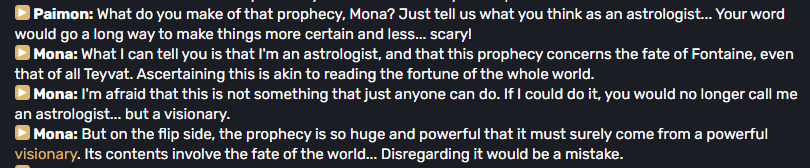2lain_Guillotin's tweet photo. @NIdkwhy71042 @W4lten @peakkypunk Bad Google translation, sorry. The destruction of Teyvat goes on the side of general destiny and is not in the saying of the legend of Fontaine's prophecy, but it is part of it anyway since Mona also mentions this in the AQ https://t.co/ZXKIHTIjU0