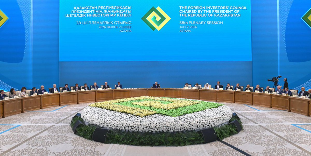 aqorda_press's tweet photo. President @TokayevKZ chaired the 38th plenary meeting of the Foreign Investors' Council

Read more🔗: https://t.co/3nxApW3Zlw https://t.co/JFpeg1Onss