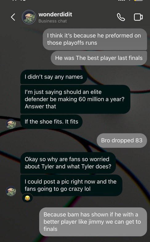 WadexFlash's tweet photo. Here’s every comment Tyler Herro said towards Bam Adebayo and stated he’s the one who needs help😳

“It’s a mf making 60 million but they worried about me and what I do”

“You should get paid 60 million to be a top tier defender on some nights? I'm just wondering”

“I need help, not the other guy”

“If I'm healthy I'm the one who needs help, who did Cleveland prioritize taking away in the playoffs?”

“I’m just saying should an elite defender be making 60 million a year? Answer that”

(@OleAhhNigPAT)