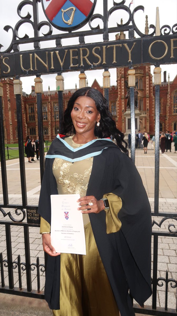 toofyn4u's tweet photo. After 5 long years I’m now Dr Oyin MB BCh BAO (Hons). Glory be to the most high God 🙌🏾 https://t.co/8GEkVDqTLc
