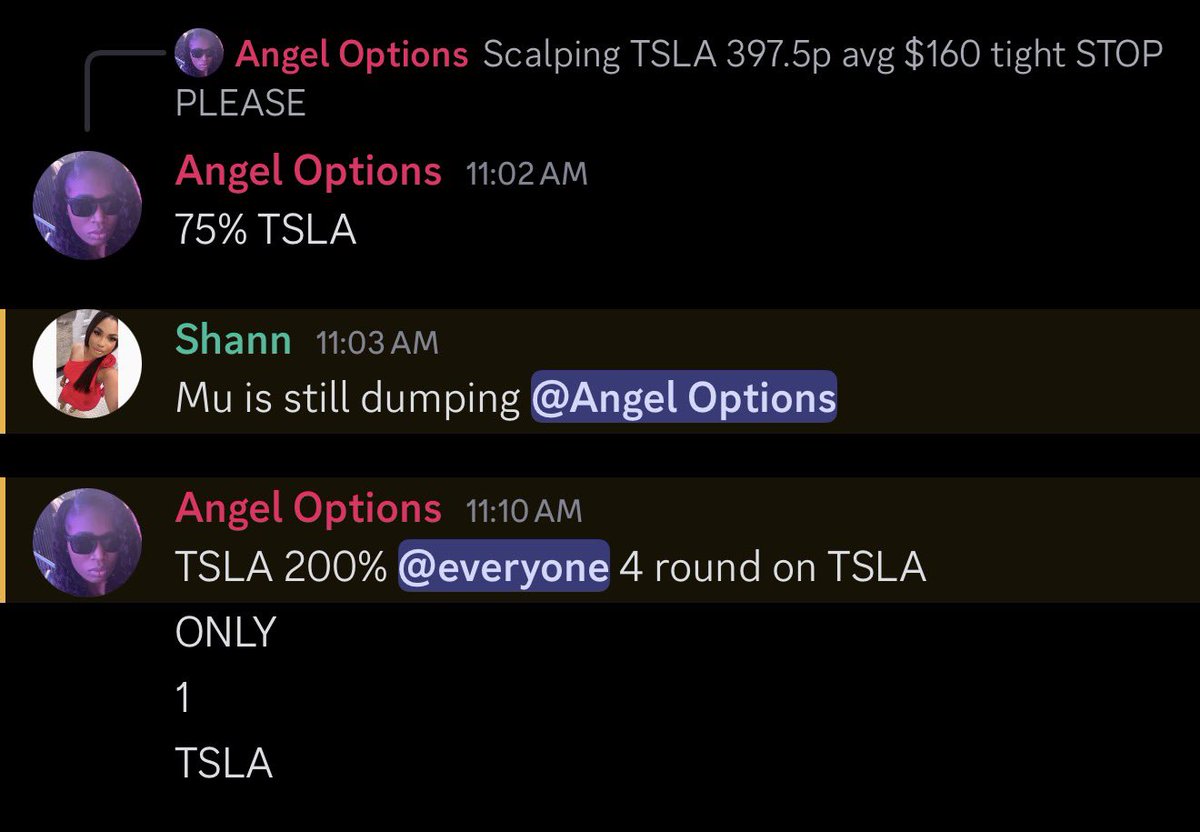 TheCollectiveTG's tweet photo. GOT IN $TSLA 4 times it paid everytime today https://t.co/oSobcLXPKe