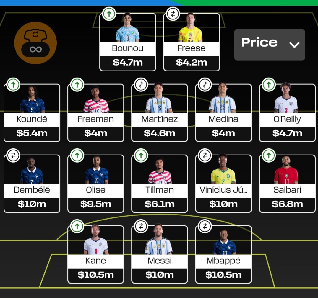 Fpl_Luck18's tweet photo. 🚨WC Fantasy Round of 16 Early WC Draft🚨

The Round of 32 is almost over and there are some great players to choose from for the Round of 16 🔥

Here is a draft that has players who might have a pretty good fixture for the Round of 16 👇🏻

This is just an early draft and a lot might change later ! 

Thoughts ? 💭 

#WCFantasy #R16
