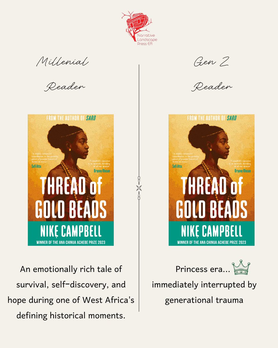 NLP_East_Africa's tweet photo. Little bird said you needed a side by side of the Millennial versus Gen Z reader perspectives https://t.co/fLARpBcv4u