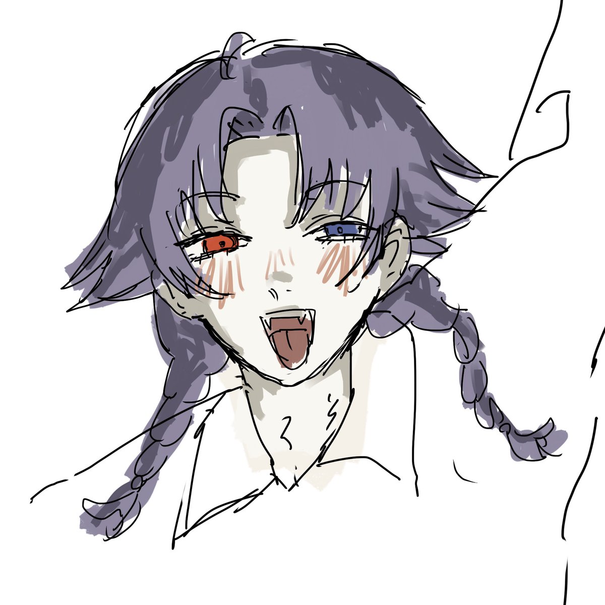 melty_foxes's tweet photo. ガッタガタらくがき https://t.co/TiuGCNMFZx