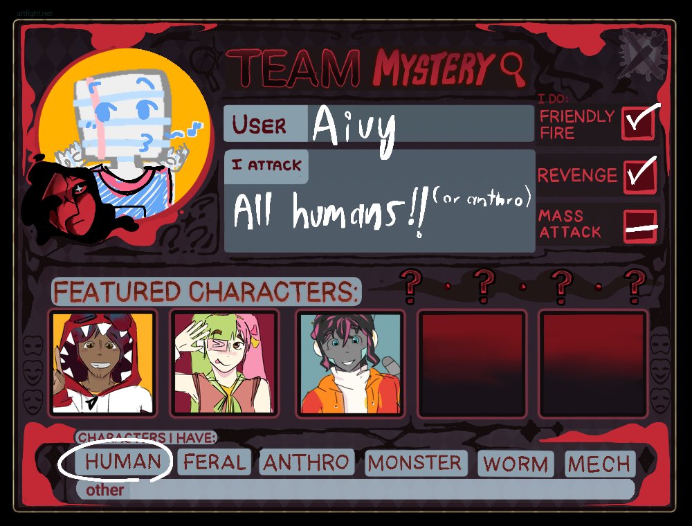 Aivyxs's tweet photo. MUTIS ARTISTASSS, voy a participar en el artfight de este año por si quieren atacarme, también déjeme sus perfiles abajo para atacarlos también 😼
https://t.co/28rvYyETcy https://t.co/ym8PL2tEjM