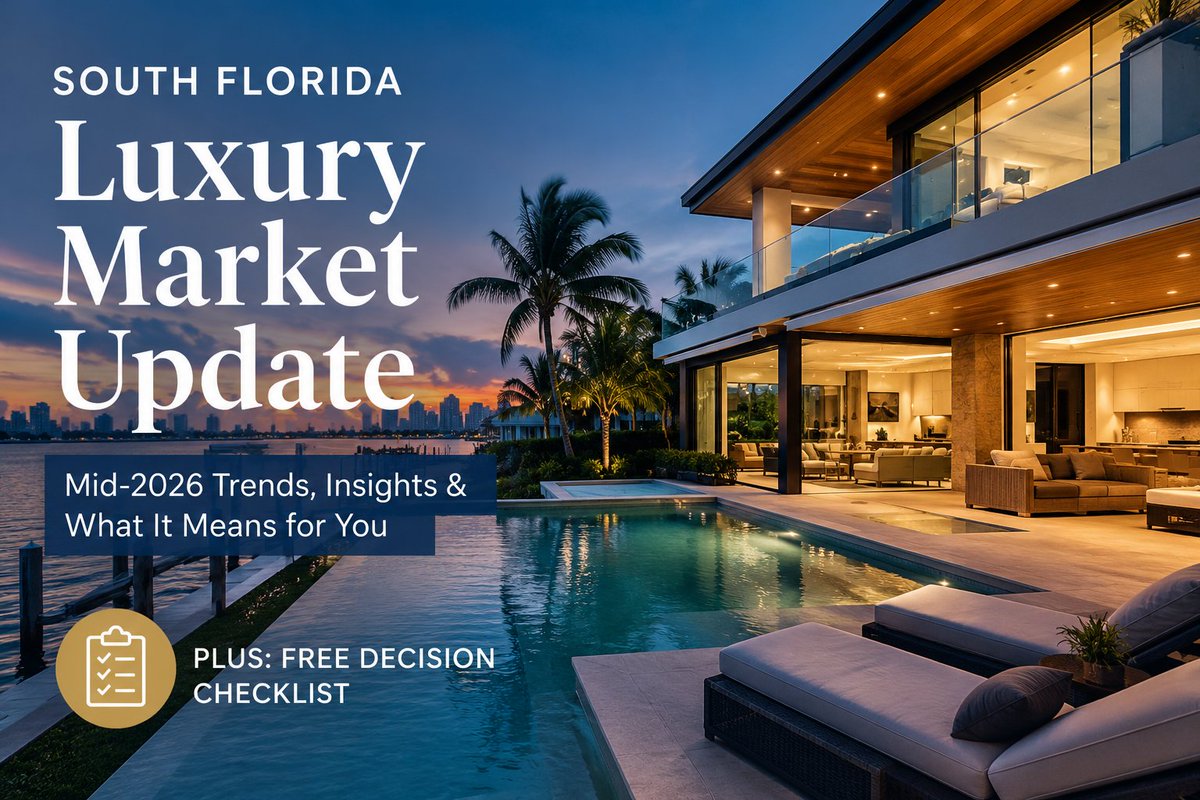 Connected_Agent's tweet photo. A clear snapshot of South Florida’s luxury market right now — plus a free decision checklist. #LuxuryLiving #luxuryrealestate #southflorida https://t.co/1SkJSC2OB8 https://t.co/qSB3pHqRFY