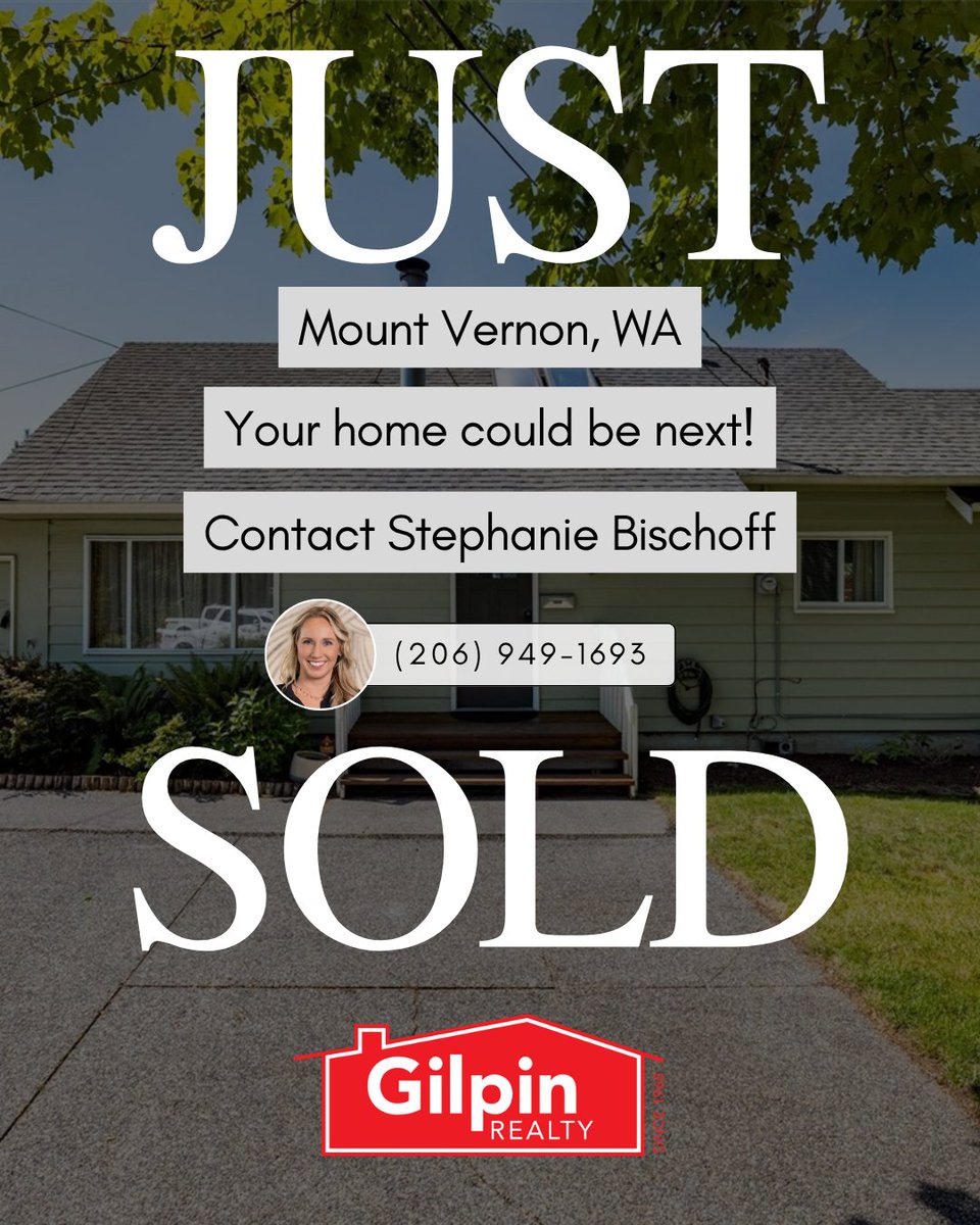 GilpinRealty's tweet photo. 🎉 SOLD! 🏡

Congratulations to our buyers on the purchase of this charming Mount Vernon home!
Ready to start your own home search? Gilpin Realty is here to help every step of the way.
.
.
.
#GilpinRealty #Sold #StephanieBischoff #MountVernonWA #WelcomeHome https://t.co/0fK3JnLnML
