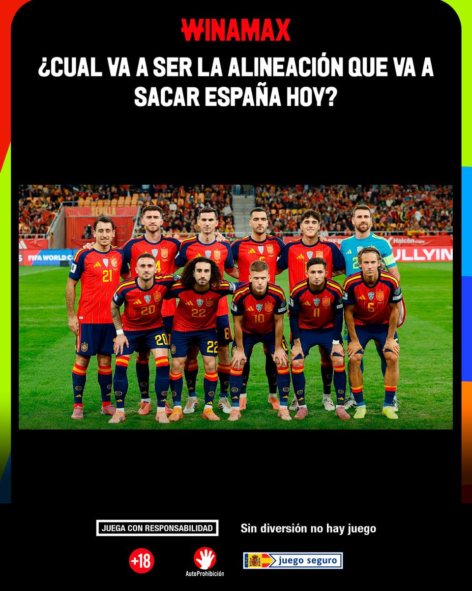 WinamaxDeportes's tweet photo. 🎁 ¡Regalamos 50 € en Freebets para uno de vosotros!

🗣️ Sigue a @WinamaxDeportes, dale RT y responde con tu usuario de Winamax y la pregunta:

✅ Sorteo antes del partido de España.

🇪🇸 Solo usuarios ES.
