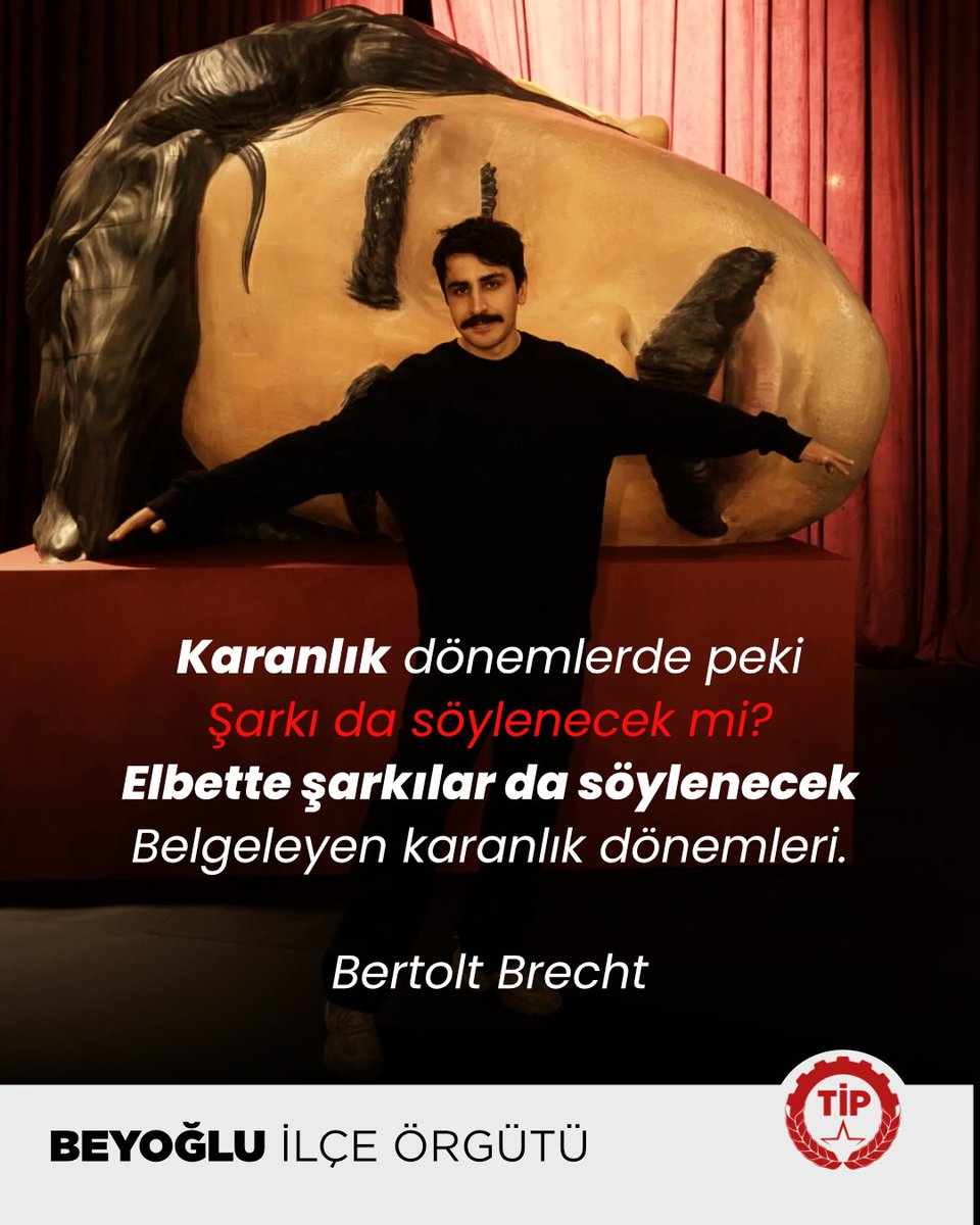 tipbeyoglu's tweet photo. Eleştirel fikirlere ve mizaha tahammülü olmayan Saray Rejimi’nin sindirme çabalarına karşı cesaret gösterenlerin yanındayız. 

Deniz Göktaş derhal serbest bırakılsın!

#DenizGöktaşSerbestBırakılsın https://t.co/hfvaw7dt3a