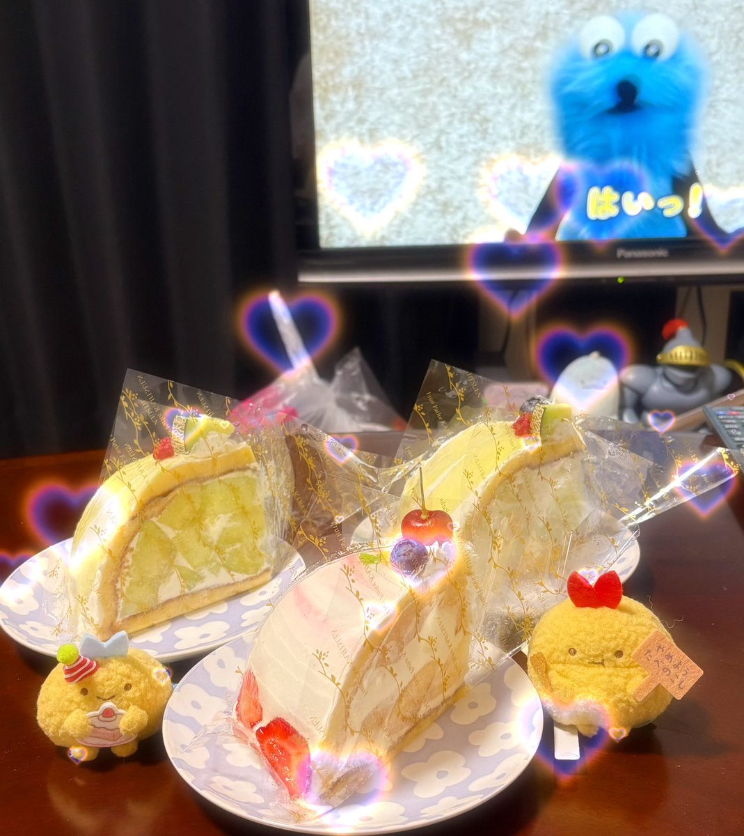 enanosippo's tweet photo. 7/1生まれのぶぶか(@_bu_ka_ )と 7/3生まれの私で 毎年7/2は真ん中誕生日で 朝からたくさんお出かけして 夜はうちで果実園リーベルのズコットを食べた( ´ڡ`*   )うちらお誕生日おめでとう🎉 https://t.co/V1B6oSaUOY