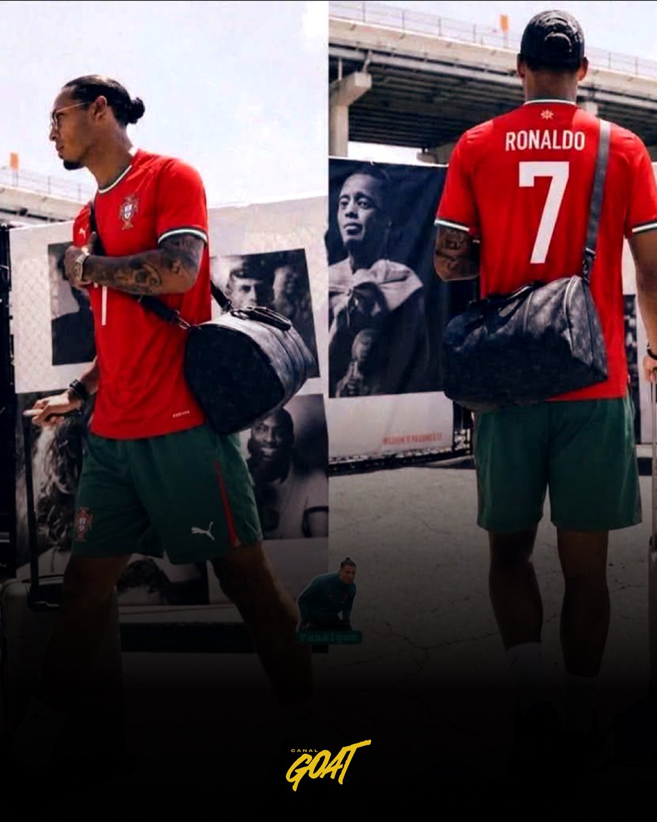 CanalGOATBR's tweet photo. 🇳🇱 Van Dijk com a camisa do GOAT! 🐐 #GOATnaCOPA #CanalGOAT #VanDijk #CristianoRonaldo https://t.co/zkA5eH8mO8
