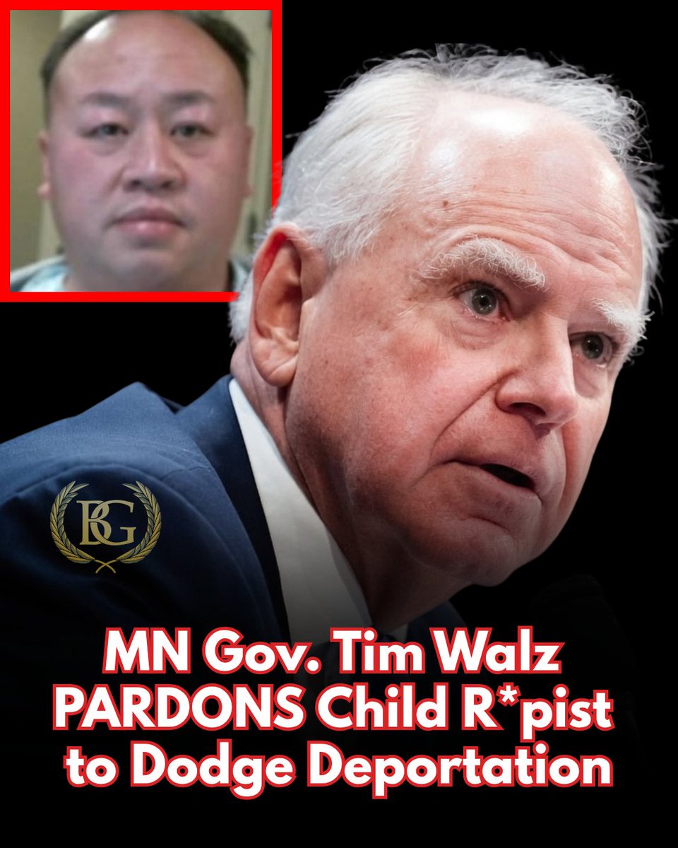 ACTBrigitte's tweet photo. MN Gov. Tim Walz just pardoned a child rapist to stop his deportation.

An illegal alien from Laos who repeatedly sexually assaulted a 10-year-old girl was convicted of strongarm sodomy and procuring a child for prostitution. He even called it a “cultural thing.”

On June 10, Walz’s Board of Pardons shielded him from removal. Sanctuary politicians protecting monsters over American children. 

Disgusting.