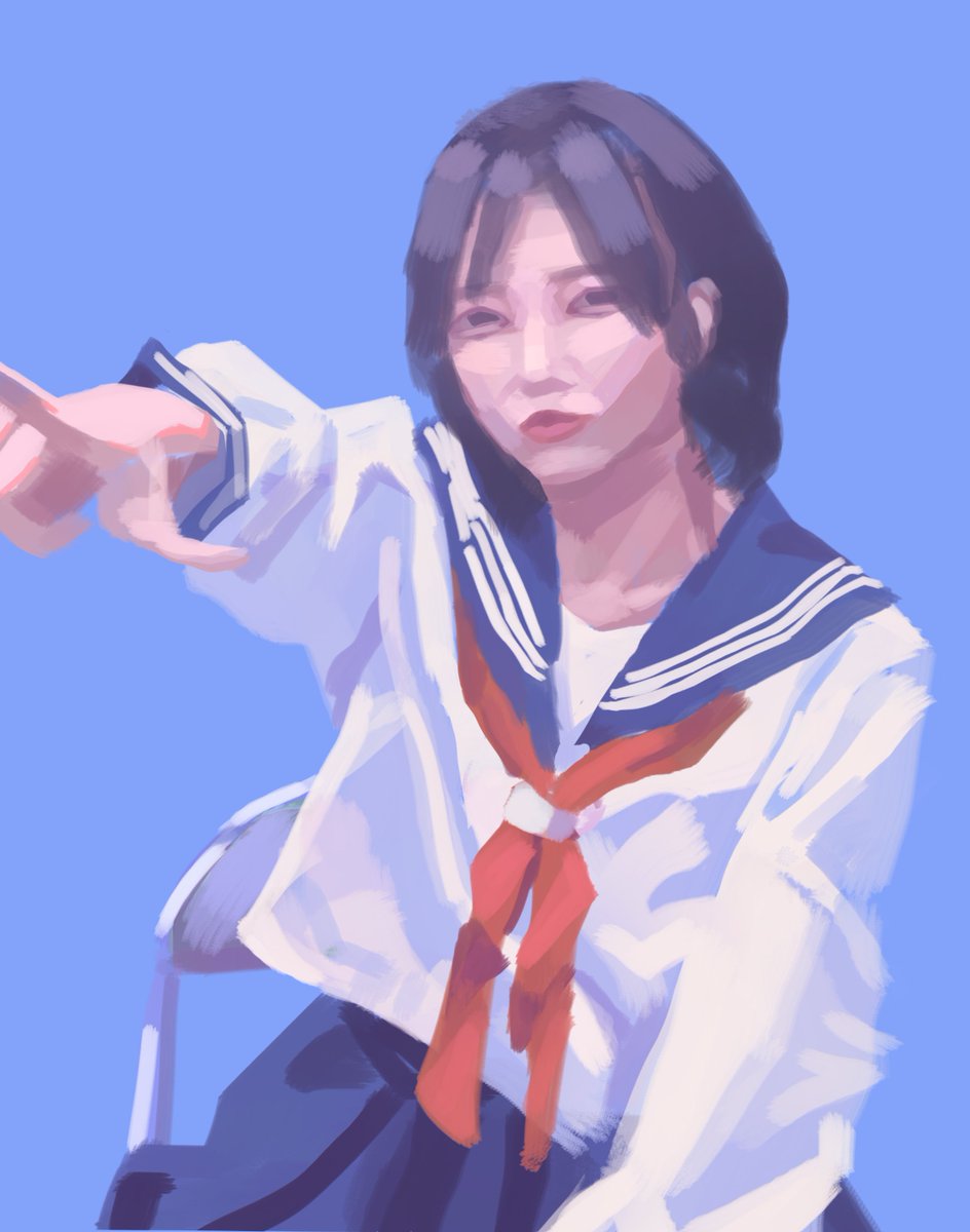Handlene_JBX's tweet photo. 今回はセーラー服を描きました！~
#イラスト
#絵師さんと繋がりたい
#イラスト好きな人と繋がりたい
#絵柄が好みっていう人にフォローされたい https://t.co/PyrkAVkgnx
