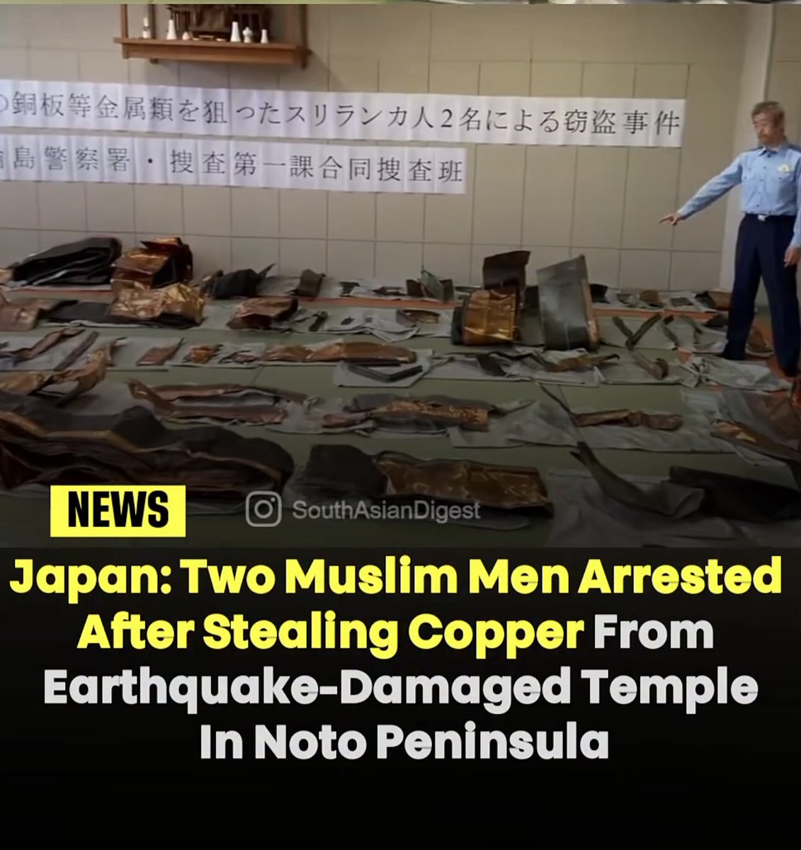 Neomatrrix's tweet photo. @HamnaJaved79764 Pakistan preparing for war by selling Copper ( Stolen copper ) 🫣 https://t.co/w4trJvNDCk