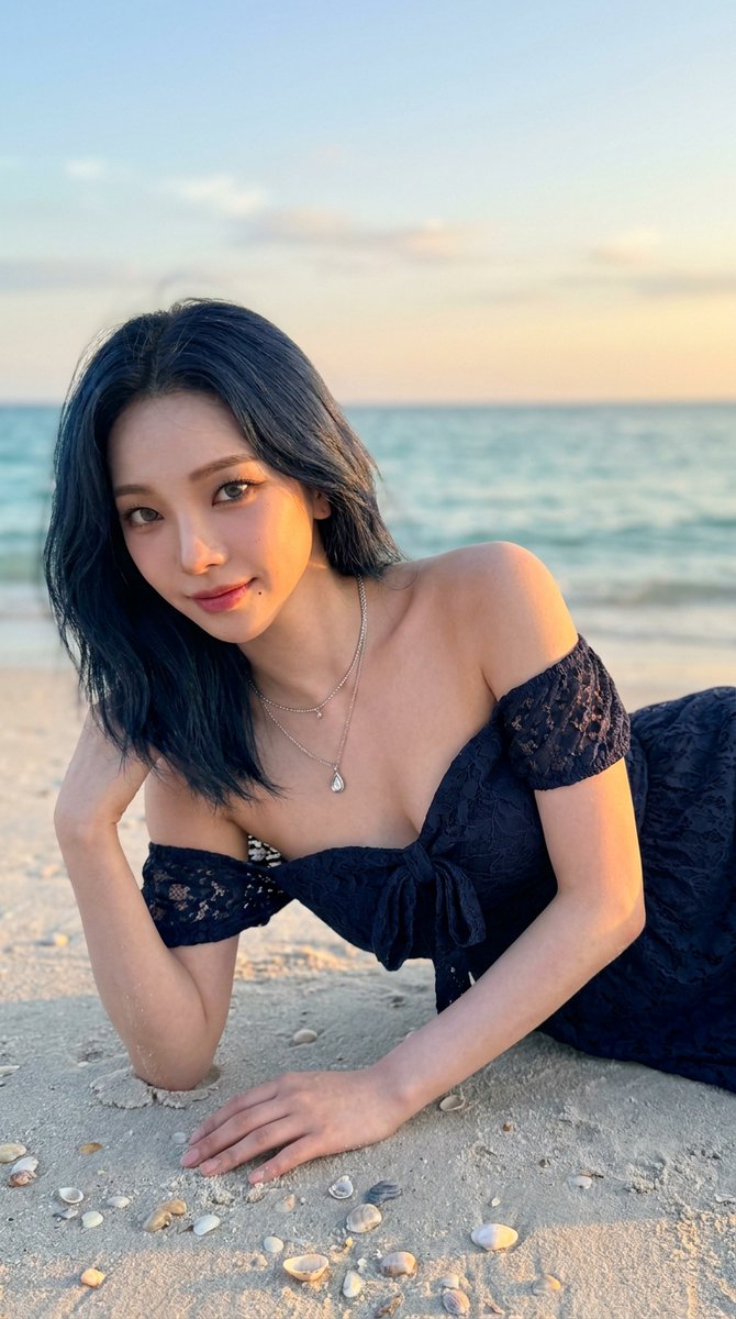 catwomanjapan's tweet photo. Trying hard to keep that smile with the sand in their dress!

Lisa, blackpink
Karina, aespa
Wonyoung, IVE
Dahyun, Twice

Nano Banana Pro via AI Studio, prompt ⬇ https://t.co/Zu06rDlxS9