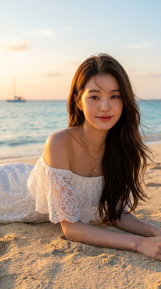 catwomanjapan's tweet photo. Trying hard to keep that smile with the sand in their dress!

Lisa, blackpink
Karina, aespa
Wonyoung, IVE
Dahyun, Twice

Nano Banana Pro via AI Studio, prompt ⬇ https://t.co/Zu06rDlxS9